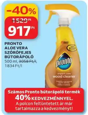 PRONTO ALOE VERA SZÓRÓFEJES BÚTORÁPOLÓ