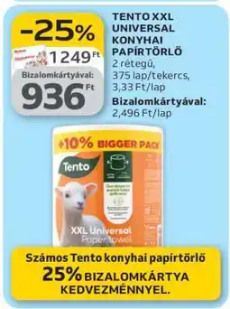 Auchan TENTO XXL UNIVERSAL KONYHAI PAPÍRTÖRLŐ ajánlat