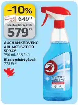 Auchan AUCHAN KEDVENC ABLAKTISZTÍTÓ SPRAY ajánlat