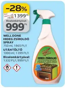 Auchan WELL DONE HIDEG ZSÍROLDÓ SPRAY ajánlat