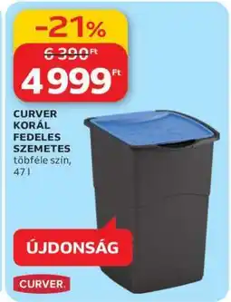 Auchan CURVER KORÁL FEDELES SZEMETES ajánlat