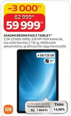 Auchan Xiaomi Redmi Pad 2 Tablet ajánlat