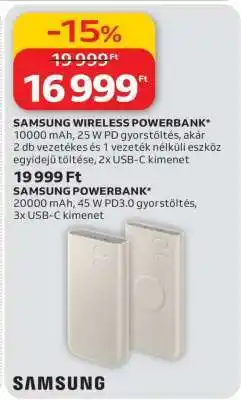 Auchan SAMSUNG WIRELESS POWERBANK ajánlat