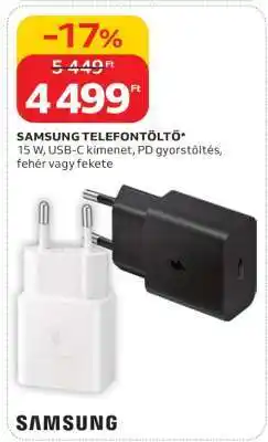 Auchan SAMSUNG TELEFONTÖLTŐ ajánlat