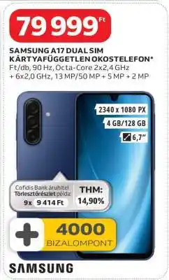 Auchan Samsung A17 Dual SIM ajánlat