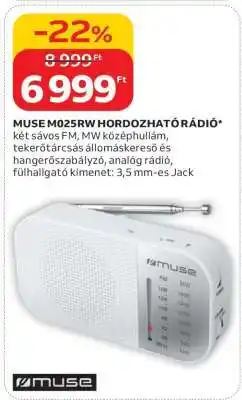 Auchan MUSE M025RW HORDOZHATÓ RÁDIÓ ajánlat