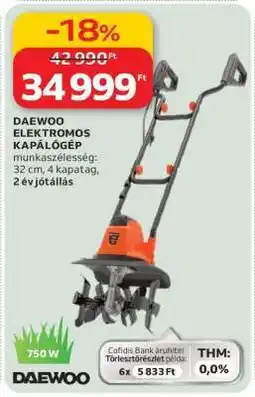 Auchan Daewoo elektromos kapálógép ajánlat