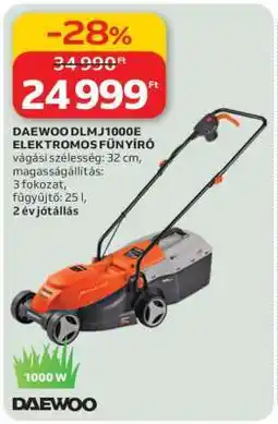 Auchan DAEWOO DLMJ1000E ELEKTROMOS FŰNYÍRÓ ajánlat