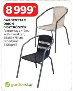 Auchan GARDENSTAR ORION BISZTRÓ SZÉK ajánlat