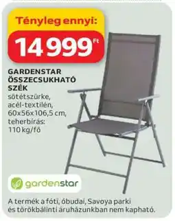 Auchan GARDENSTAR ÖSSZECSUKHATÓ SZÉK ajánlat