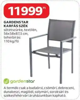 Auchan GARDENSTAR KARFÁS SZÉK ajánlat