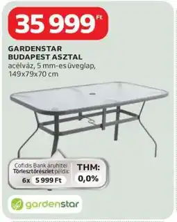 Auchan GARDENSTAR BUDAPEST ASZTAL ajánlat