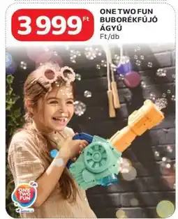 Auchan ONE TWO FUN BUBORÉKFÚJÓ ÁGYÚ ajánlat