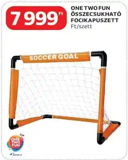 Auchan ONE TWO FUN Összecsukható focikapuszett ajánlat