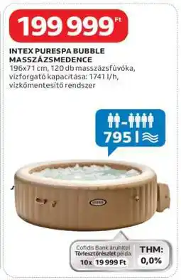 Auchan INTEX PureSpa Bubble Masszázsmedence ajánlat