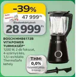 Auchan BOSCH MMB6172B VITAPOWER TURMIXGÉP ajánlat