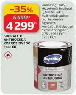 Auchan SUPRALUX ANTIROZSDA KORRÓZIÓVÉDŐ FESTÉK ajánlat