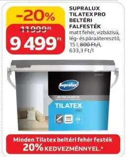Auchan SUPRALUX TILATEX PRO BELTÉRI FALFESTÉK ajánlat