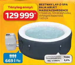 Auchan BESTWAY LAY-Z-SPA BAJA AIRJET MASSZÁZSMEDENCE ajánlat