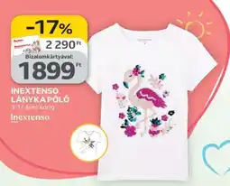 Auchan INEXTENSO LÁNYKA PÓLÓ ajánlat