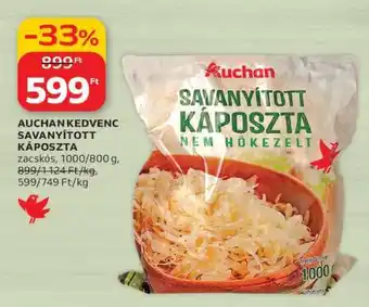 Auchan AUCHAN KEDVENC SAVANYÍTOTT KÁPOSZTA ajánlat