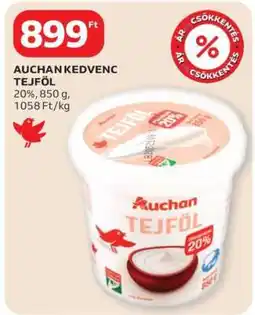 Auchan Auchan Kedvenc Tejföl ajánlat