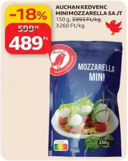 Auchan AUCHAN KEDVENC MINI MOZZARELLA SAJT ajánlat