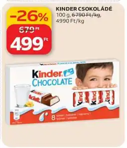 Auchan KINDER Csokoládé ajánlat