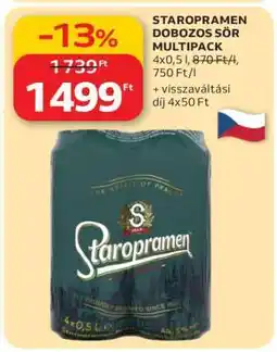 Auchan Staropramen Dobozos Sör Multipack ajánlat