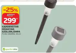 Auchan GARDENSTAR Műanyag Szolárlámpa ajánlat