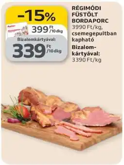 Auchan Régimódi füstölt bordaporc ajánlat