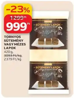 Auchan TORNYOS SÜTEMÉNY VAGY MÉZES LAPOK ajánlat