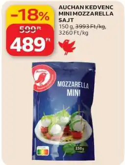 Auchan AUCHAN KEDVENC MINI MOZZARELLA SAJT ajánlat