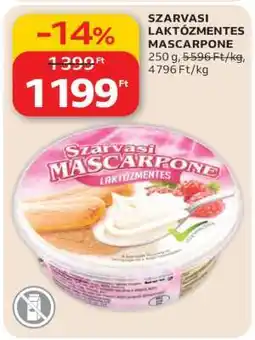 Auchan Szarvasi laktózmentes Mascarpone ajánlat
