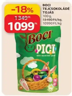 Auchan BOCI TEJCSOKOLÁDÉ TOJÁS ajánlat