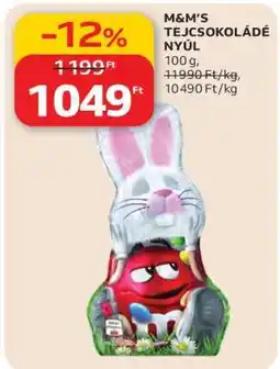 Auchan M&M's Tejcsokoládé Nyúl ajánlat