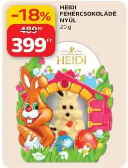 Auchan HEIDI FEHÉRCSOKOLÁDÉ NYÚL ajánlat