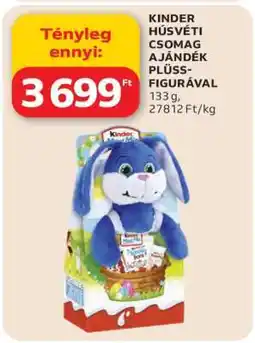 Auchan KINDER HÚSVÉTI CSOMAG AJÁNDÉK PLÜSS FIGURÁVAL ajánlat