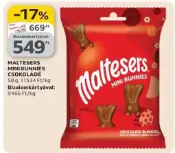 Auchan MALTESERS MINI BUNNIES CSOKOLÁDÉ ajánlat
