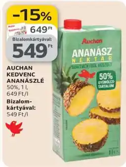 Auchan Auchan Kedvenc Ananászlé ajánlat