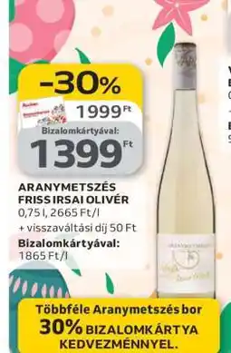 Auchan ARANYMETSZÉS FRISS IRSAI OLIVÉR ajánlat