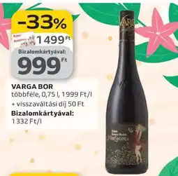 Auchan Varga bor ajánlat
