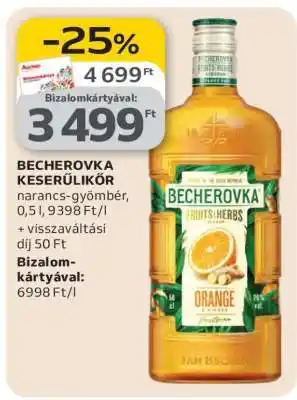 Auchan BECHEROVKA KESERŰLIKŐR ajánlat