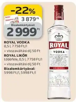 Auchan ROYAL Vodka ajánlat