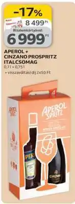 Auchan APEROL + CINZANO PROSPRITZ ITALCSOMAG ajánlat