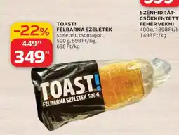 Auchan TOAST! FÉLBARNA SZELETEK ajánlat