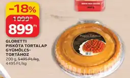 Auchan GLOBETTI PISKÓTA TORTALAP GYÜMÖLCS-TORTÁHOZ ajánlat