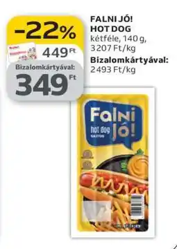 Auchan FALNI JÓ! HOT DOG ajánlat