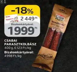Auchan Csabai parasztkolbász ajánlat