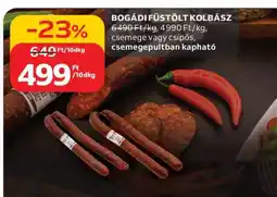 Auchan Bogádi Füstölt Kolbász ajánlat